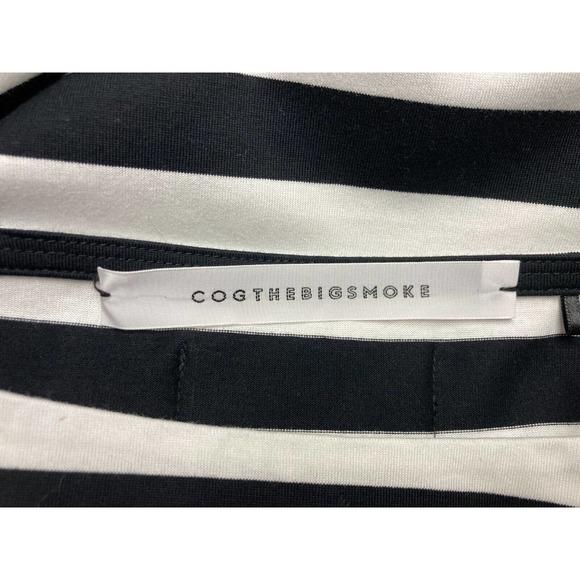 CogTheBigSmoke Japan Oversized Black White Stripe Pullover Shirt - Picture 4 of 4